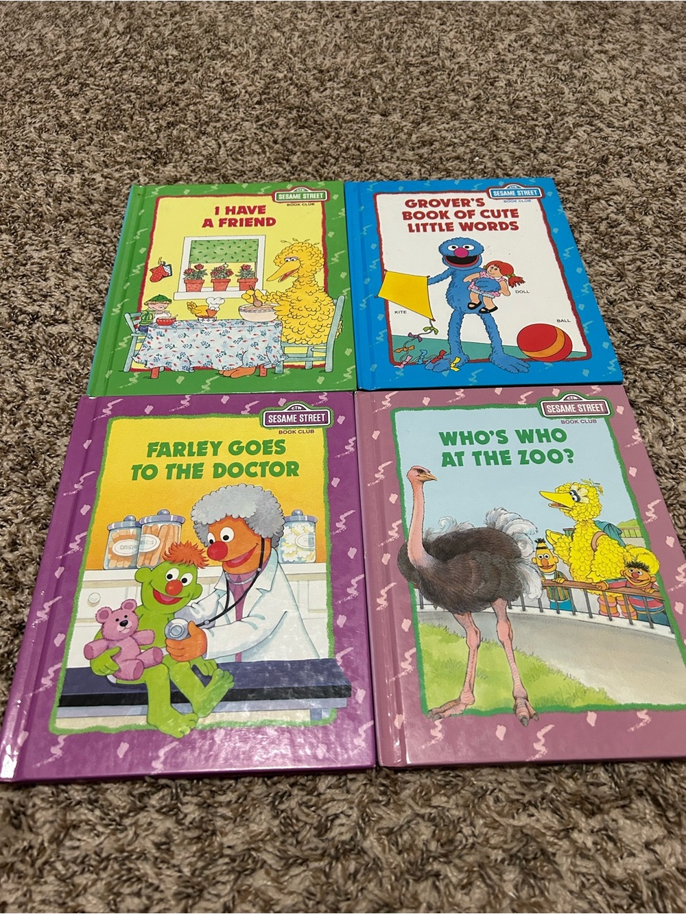 Sesame Street vintage books - bundle of 4